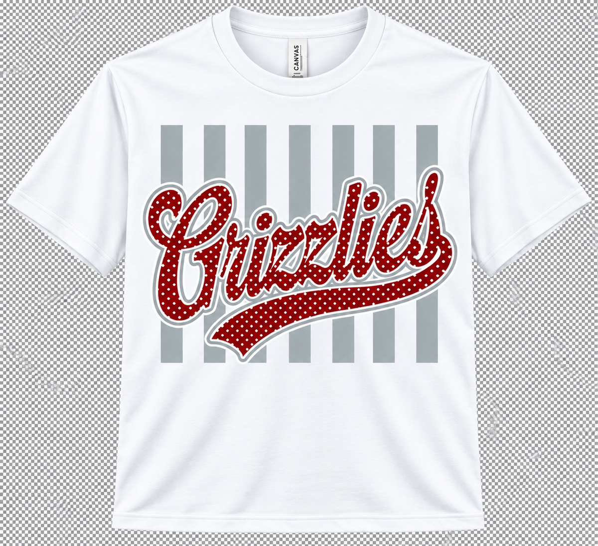 Grizzly Varsity striped T