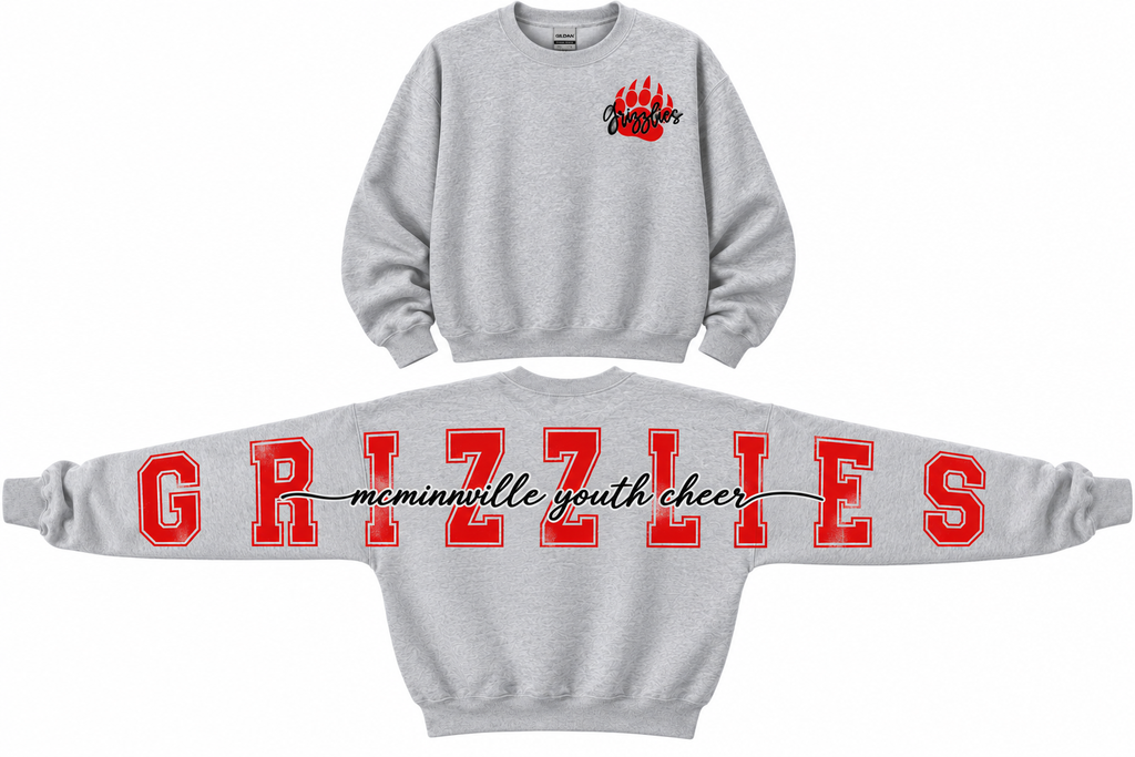 Grizzlies All-Out Spirit Crewneck 🐾❤️