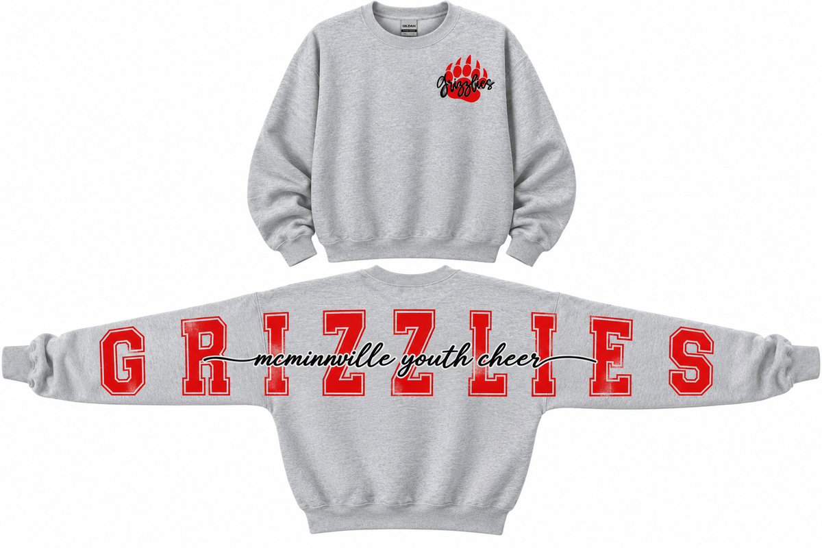 Grizzlies All-Out Spirit Crewneck 🐾❤️