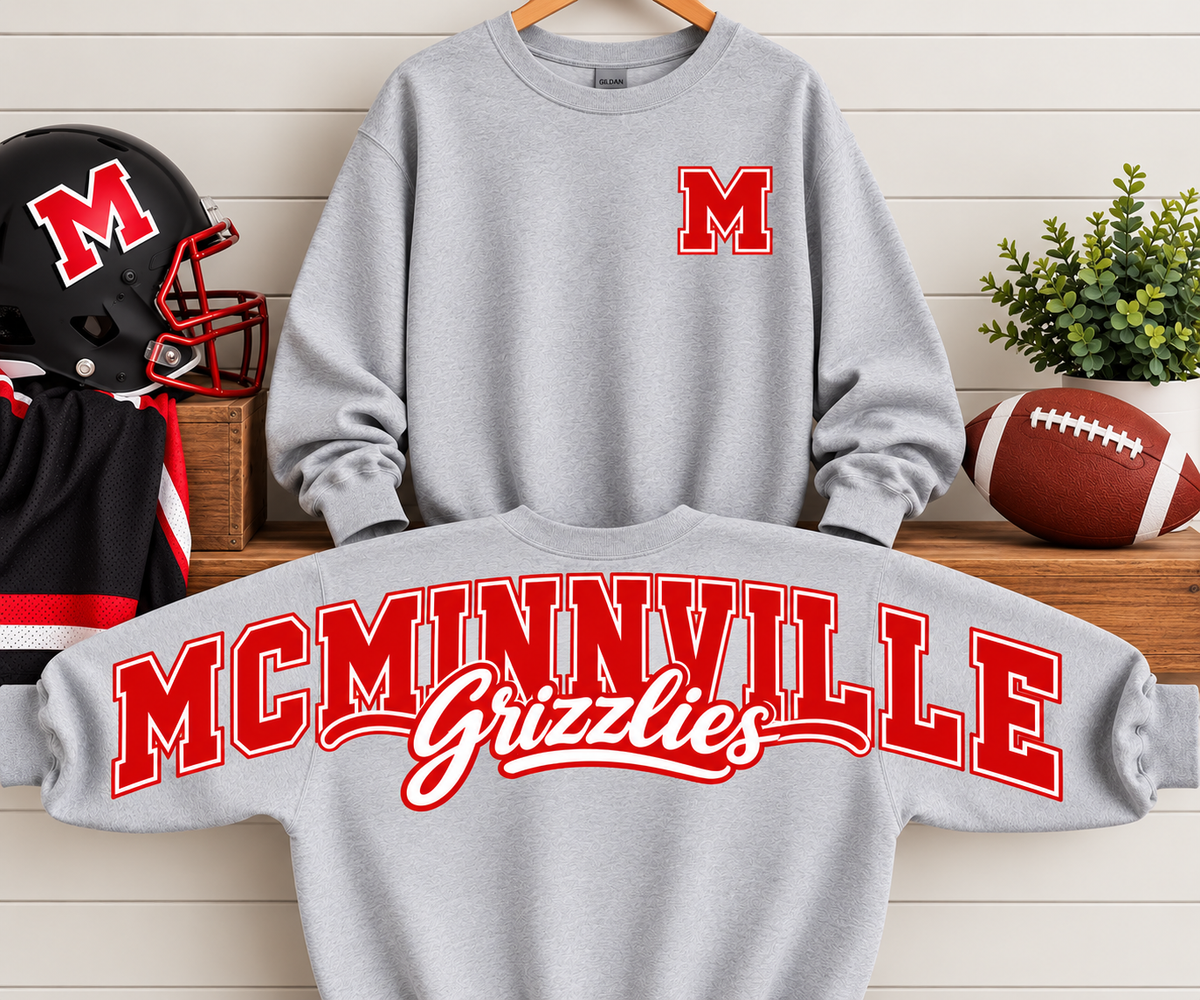 Grizz All-Out Spirit crew neck Red